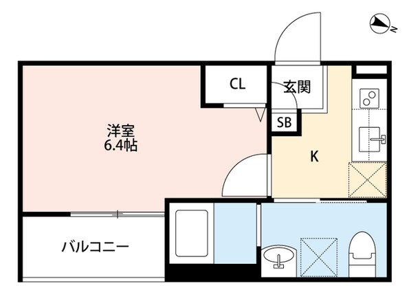 姫島駅 徒歩5分 3階の物件間取画像